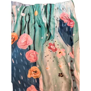 Women’s Multicolor Floral Cactus Lounge Shorts Elastic Waist Drawstring thumbnail 4