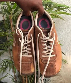 Skechers Rare 2000s Y2K two tone Tan brown cream bowling style square round toe sneakers Women’s 7.5- measurements in pics thumbnail 2