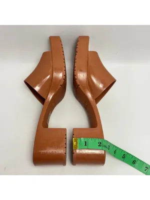 Steve Madden Harlin Square Toe Block Heel Platform Slide On Mule Sandals Size 8M thumbnail 3
