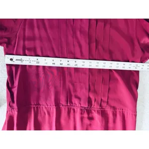 Vintage Maggy London by Jeannene Booher 100% Silk Dress 12‎ Magenta Pink Classic thumbnail 12