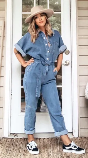 ASOS Denim Jumpsuit thumbnail 1