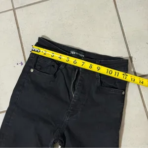 Zara Women Denim‎ High Waisted Black Skinny Jegging Jeans size 4 thumbnail 7