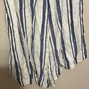 Alice + Olivia‎ Lucie Strapless Wide-Leg Linen Jumpsuit Size 2 thumbnail 5