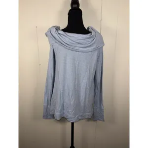 Lilly Pulitzer Belinda Heather Blue‎ Shawl Pullover Sweater Large *** thumbnail 2