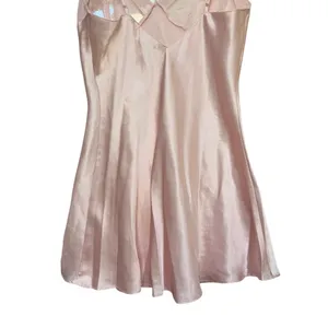 Frederick’s of‎ Hollywood Mini Satin Dress Baby Pink Hearts Print Vintage Small thumbnail 8