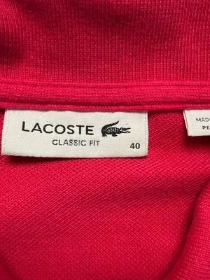 Lacoste Classic Fit Short Sleeve Polo Shirt Womens 40 Medium Fuchsia Pink Preppy thumbnail 12