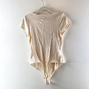 Free People Desert Darling Short Sleeve Western Horseshoe Bodysuit Top Cream L thumbnail 4