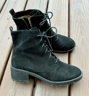 Caslon Water resistant Lace-Up Suede Ankle Booties ☔️ thumbnail 1