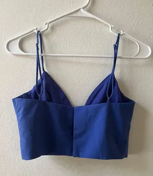 ZARA Blue Corset Top thumbnail 2