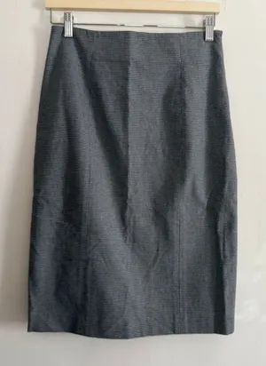 Y2K Vintage THEORY Black and White Micro Houndstooth Pencil Suit Skirt 6 thumbnail 1
