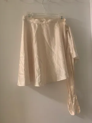 White Fox Such A Delight Crop Top and In a Dream Wrap Skirt Set in Champagne thumbnail 4