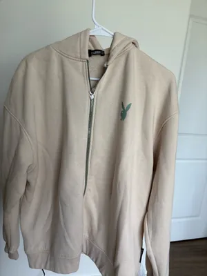 Playboy Missguided Zip-Up x Oversized Hoodie thumbnail 1
