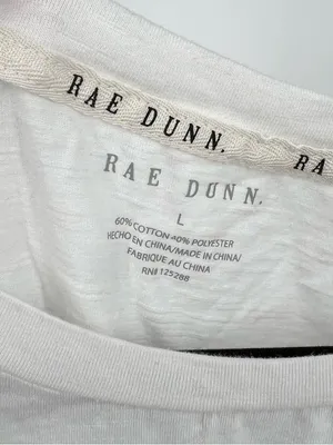 Rae Dunn Wifey Graphic T Shirt White Short Sleeve Bridal Bride Top Size Large thumbnail 4