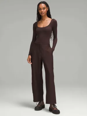 Lululemon • Wundermost Ultra-Soft Nulu Square-Neck Long-Sleeve Bodysuit brown thumbnail 4