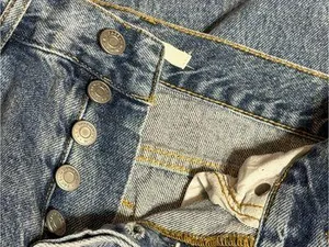 PacSun Women's Distressed Boyfriend Jeans in Light Blue Denim thumbnail 8