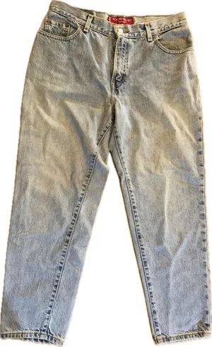Levi's 550 Jeans Womens Petite 12 Light Wash Blue Relaxed Tapered Mid Rise thumbnail 1