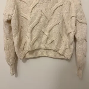 Madewell Somervell Modern Cable knit Turtleneck Sweater Size XS wool Oversized thumbnail 4