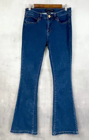 Tinsel Women Jeans 27 Flare Bootcut Stretch Denim Y2K‎ Retro 70s Festival Indie thumbnail 1