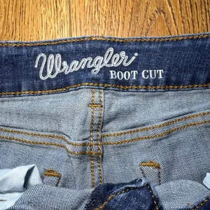 Wrangler Bootcut blue‎ Jeans Medium Wash Stretch Denim Womens 30x32 y2k western thumbnail 9