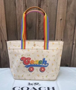 Coach Tote With Rainbow Roller Skate Graphic c4099 thumbnail 1