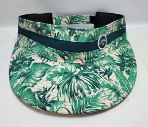 Callaway Visor Hat Strap Back Women's Tropical Floral Green Golf New NO TAGS thumbnail 1