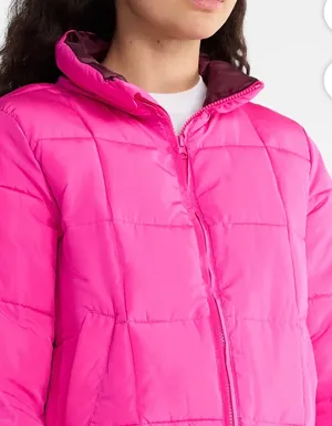 Packable puffer jacket size Large/XL Pink thumbnail 2