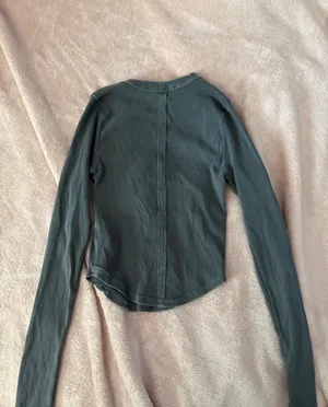 Altar'd State Grey Long Sleeve Top thumbnail 2