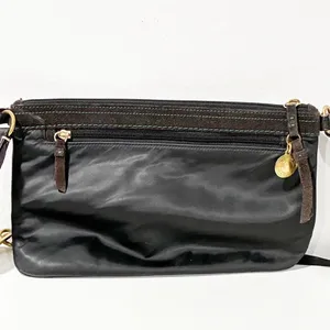 Coach Black Nylon Emerald Green Interior Gold‎ Hardware Mini Shoulder Bag Y2K thumbnail 4