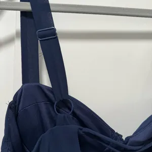 Lulus Sophisticated Occasion Bustier Lace-Up Maxi Dress NWOT size Medium Navy thumbnail 7