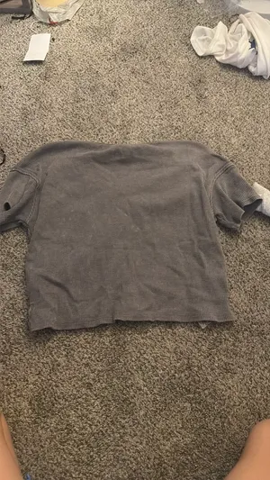 Sage & Stone grey v neck top Gray Size L thumbnail 2