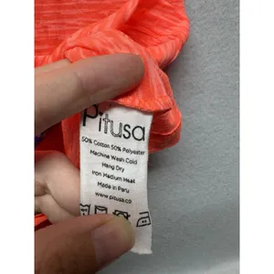 Pitusa Coral Mini Sundress Sheer Burnout Cover Up Dress Petite Boho thumbnail 3