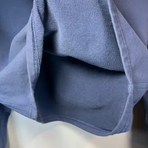 Lululemon All Yours Cropped Hoodie Shirt Ink Blue Pullover Stretch Logo Sporty 4 thumbnail 8