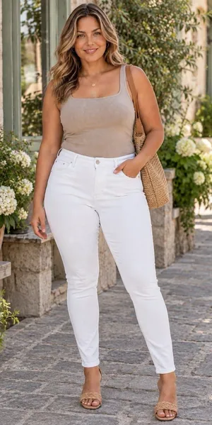 American Eagle Next Level Stretch Women's High Rise Skinny Jeans White 12 Short thumbnail 1