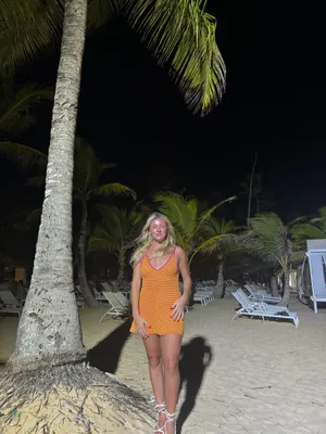Zara Orange and Pink Mini Dress thumbnail 4