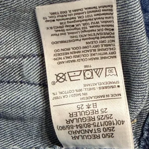 Gap 90s Loose High Rise Jeans Womens 25 0R Medium Wash Blue Straight Leg Denim thumbnail 6