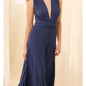 LULU'S‎ Womens Sz Small Navy Blue Always Stunning Convertible Maxi Dress thumbnail 7