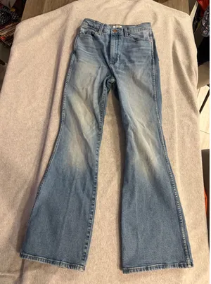 Wrangler Westward High Rise Bootcut Jeans Womens 27x30 Light Wash Denim 626 thumbnail 1