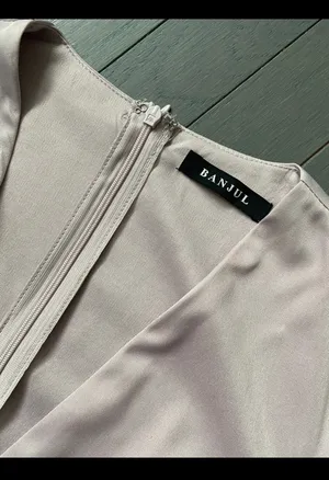 BANJUL V Neck Ruffle Sleeve Peplum Blouse thumbnail 9