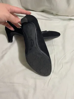 Solesenseability Black Mesh Trim Kitten Heel Pumps Women’s Size 10 Wide Comfort thumbnail 5