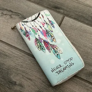 Never stop dreaming zip around wallet thumbnail 1