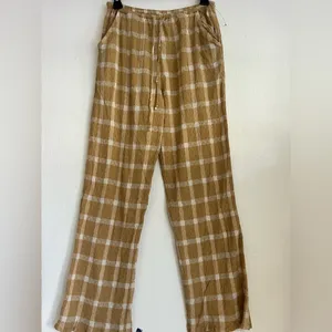 Billabong Tan Plaid Trousers thumbnail 5