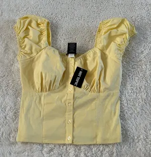 Hot Topic Womens Fairy Grunge Short Puff Sleeve Ruffles Scoop S Babydoll Y2K Summer Casual thumbnail 1