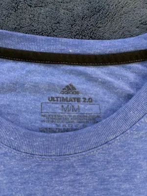 adidas Light Heather Blue Short Sleeve Crew Tee thumbnail 7
