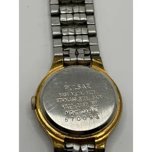 Pulsar V810 0760‎ Quartz Movement Japan Base Metal Stainless Steel Back Watch thumbnail 2