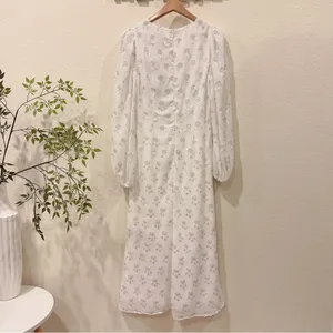 Elliatt Tamsin Sequins Long Sleeve Midi Dress Ivory Small Bridal Wedding Guest thumbnail 7