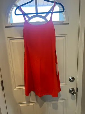 Girlfriend Collective Orange racer Juliet exercise dress thumbnail 4