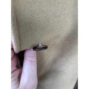Miriam Joy Vintage Camel Italian Lambswool Angora Cape Coat Tan Women M thumbnail 7