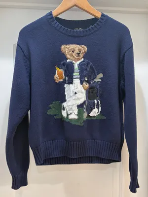 RLX Ralph Lauren Knit Bear Sweater XS thumbnail 1