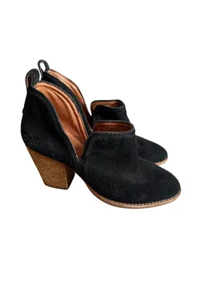 JEFFREY CAMPBELL Black Suede Ankle Booties Boots Size 6.5 thumbnail 4