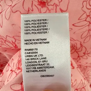 Urban Outfitters Fit-And-Flare Chiffon Mini Dress Pink Roses Medium Coquette NEW thumbnail 9